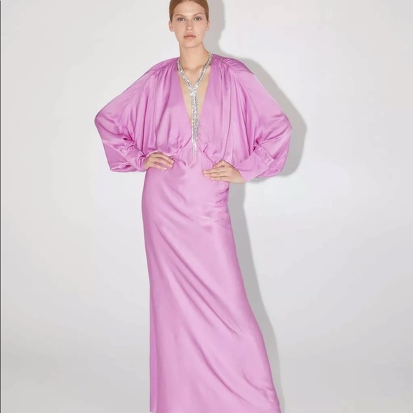 Zara | Dresses | Zara Pink Satin Dress | Poshmark